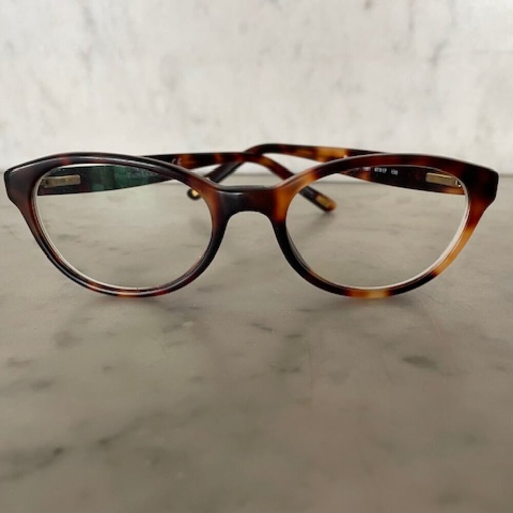 POLO RALPH LAUREN Polo Prep Havana Tortoise Cat Eye Frame RX Glasses 8526
